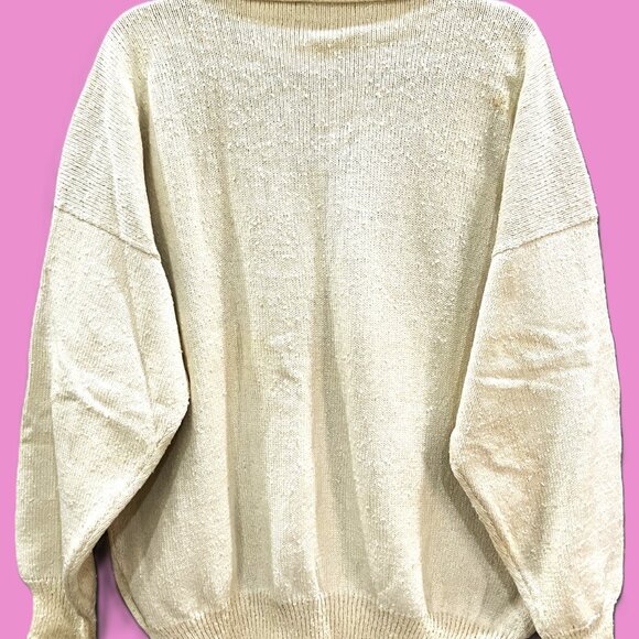 Vintage Marienbad 90s Geometric Knit Sweater – Avant-Garde Retro Chic - Picture 5 of 5